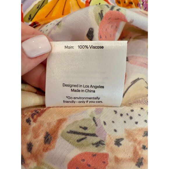 Fame and Partners Fruit Print The Teagan Midi Dress NWT -  SIZE 0 - Picture 8 of 9